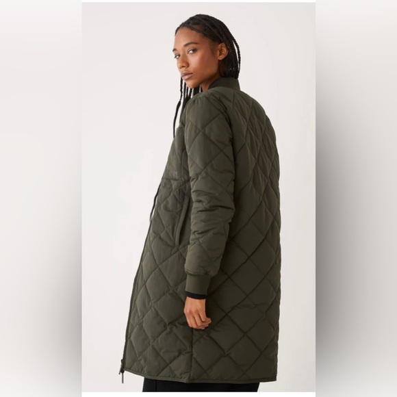 Frank and Oak The Skyline Reversible Maxi Bomber in Rosin - Picture 6 of 6